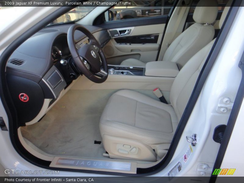 Porcelain White / Champagne/Truffle 2009 Jaguar XF Premium Luxury