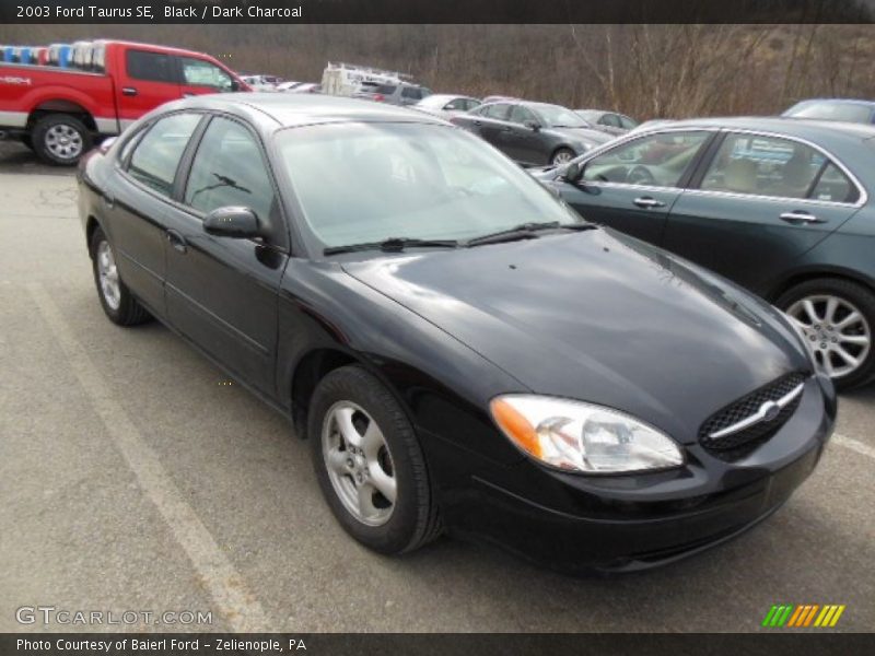 Black / Dark Charcoal 2003 Ford Taurus SE