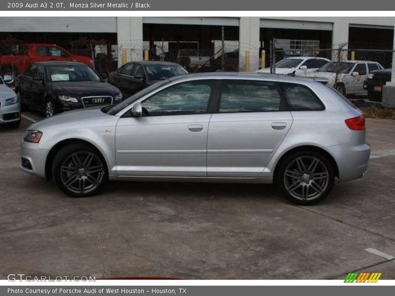 Monza Silver Metallic / Black 2009 Audi A3 2.0T