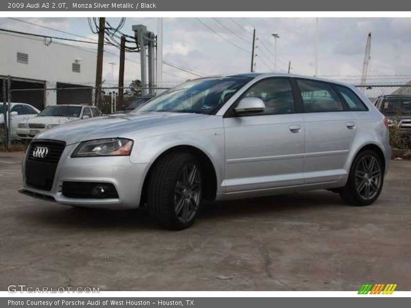 Monza Silver Metallic / Black 2009 Audi A3 2.0T