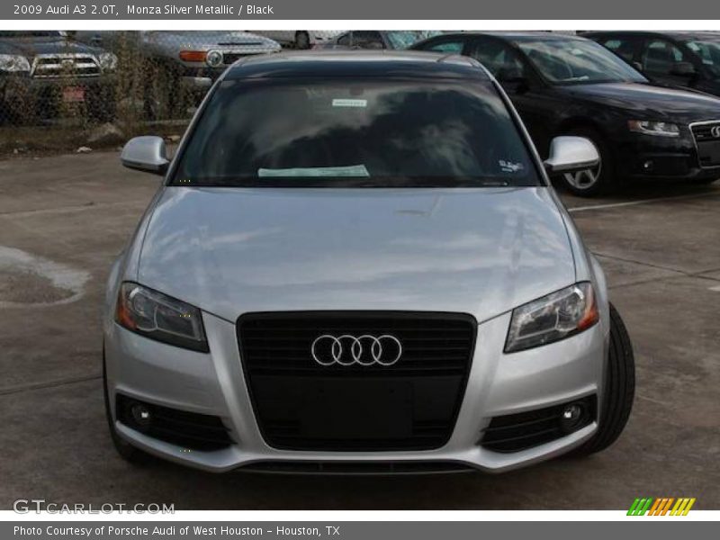 Monza Silver Metallic / Black 2009 Audi A3 2.0T