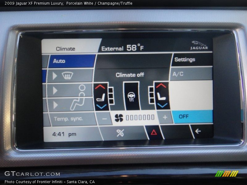 Porcelain White / Champagne/Truffle 2009 Jaguar XF Premium Luxury