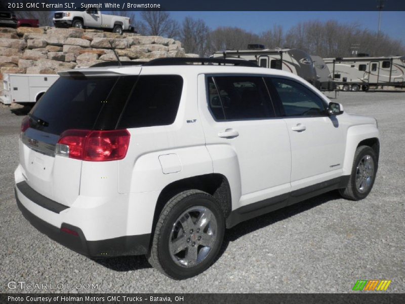 Summit White / Brownstone 2013 GMC Terrain SLT
