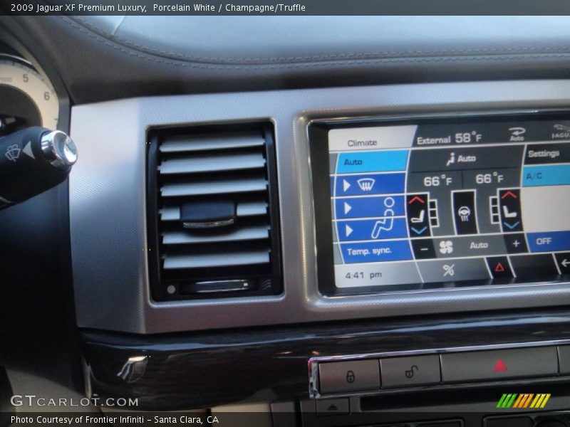 Porcelain White / Champagne/Truffle 2009 Jaguar XF Premium Luxury