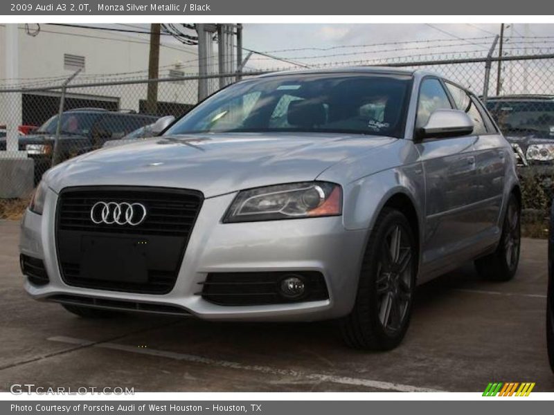 Monza Silver Metallic / Black 2009 Audi A3 2.0T