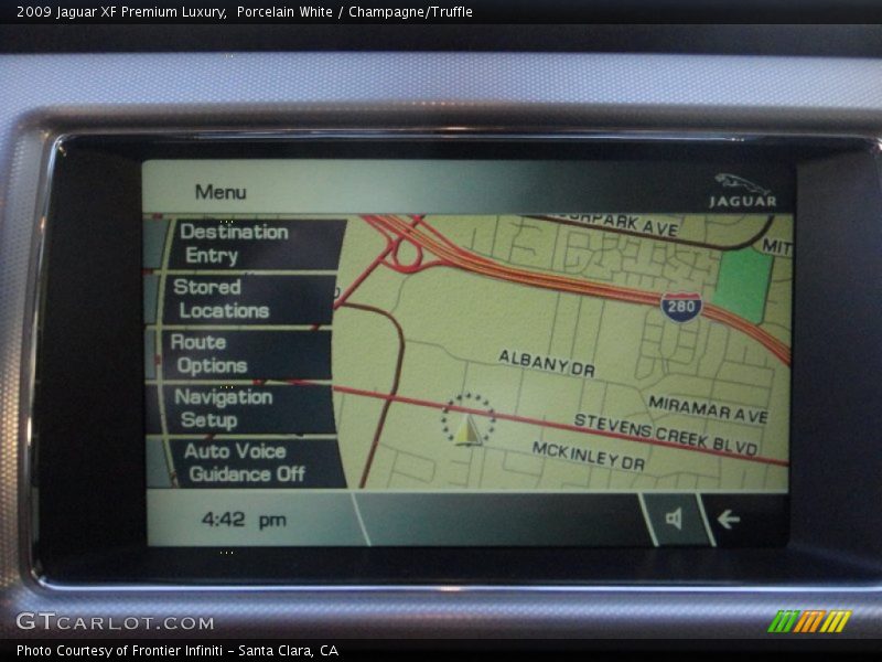 Porcelain White / Champagne/Truffle 2009 Jaguar XF Premium Luxury