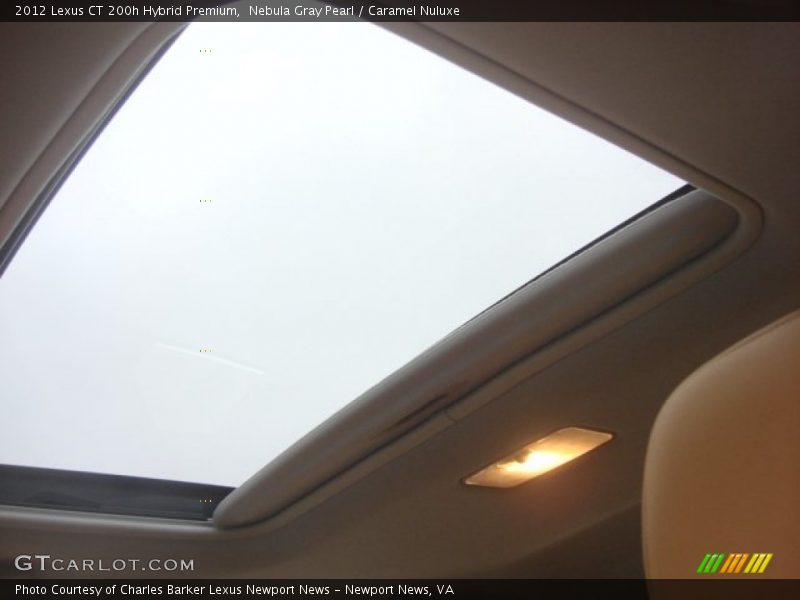 Sunroof of 2012 CT 200h Hybrid Premium