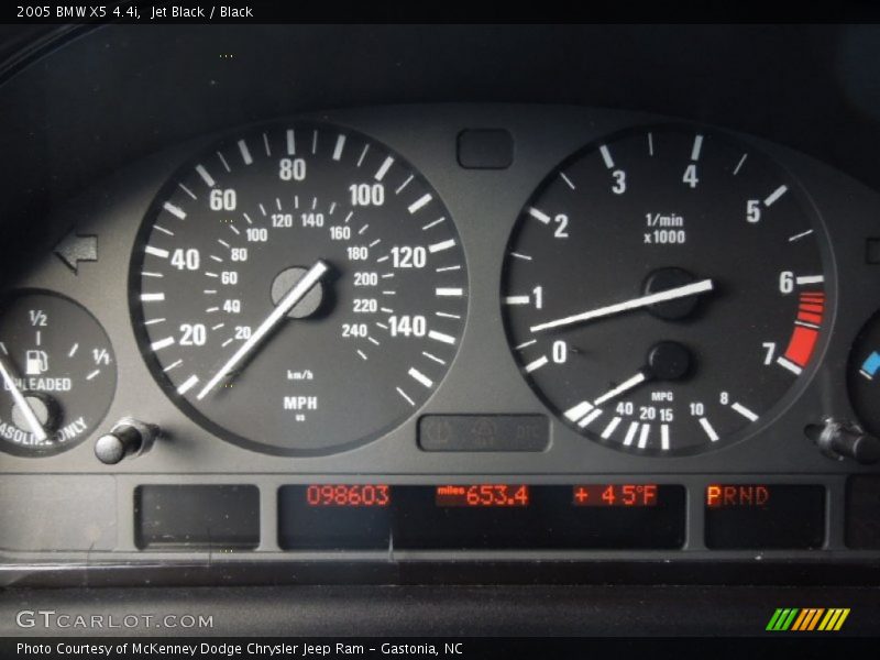 Jet Black / Black 2005 BMW X5 4.4i