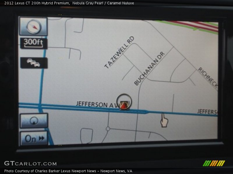 Navigation of 2012 CT 200h Hybrid Premium