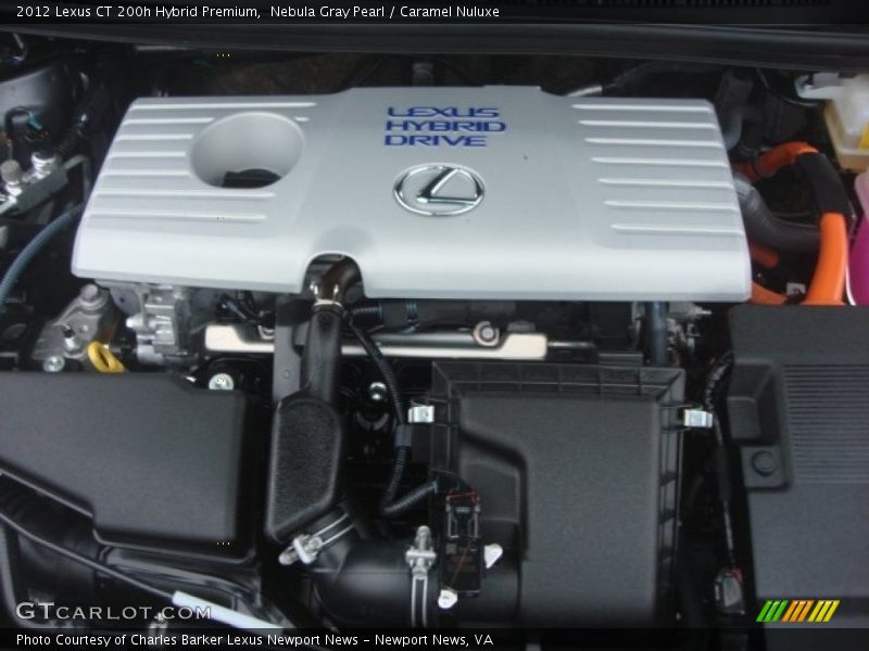  2012 CT 200h Hybrid Premium Engine - 1.8 Liter Atkinson Cycle DOHC 16-Valve VVT-i 4 Cylinder Gasoline/Electric Hybrid