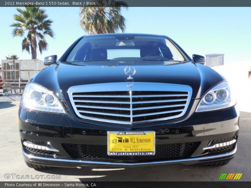 Black / Black 2013 Mercedes-Benz S 550 Sedan