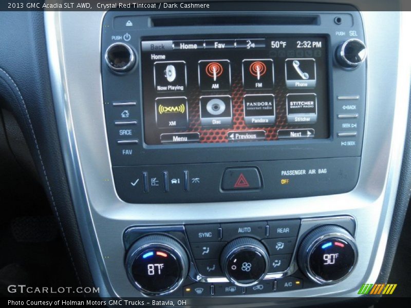 Crystal Red Tintcoat / Dark Cashmere 2013 GMC Acadia SLT AWD