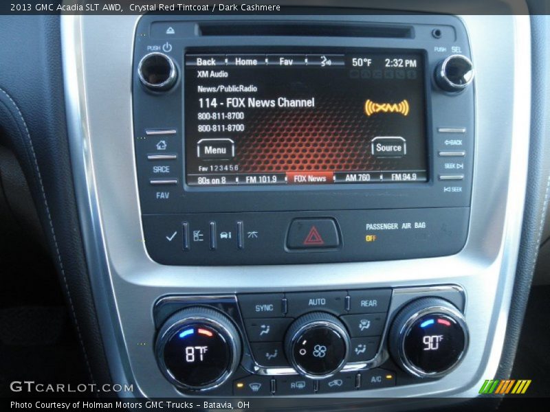 Crystal Red Tintcoat / Dark Cashmere 2013 GMC Acadia SLT AWD
