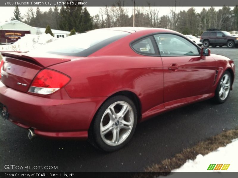 Electric Red / Black 2005 Hyundai Tiburon GT