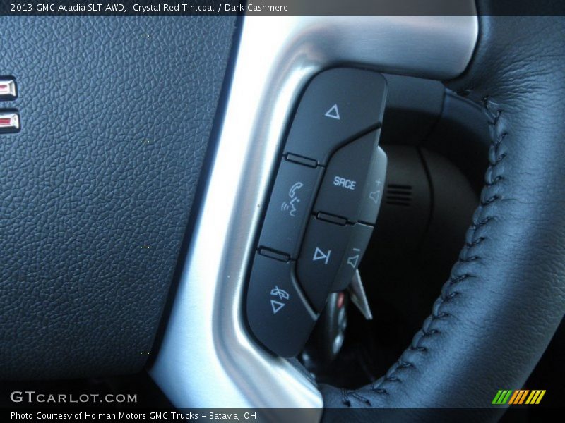 Crystal Red Tintcoat / Dark Cashmere 2013 GMC Acadia SLT AWD