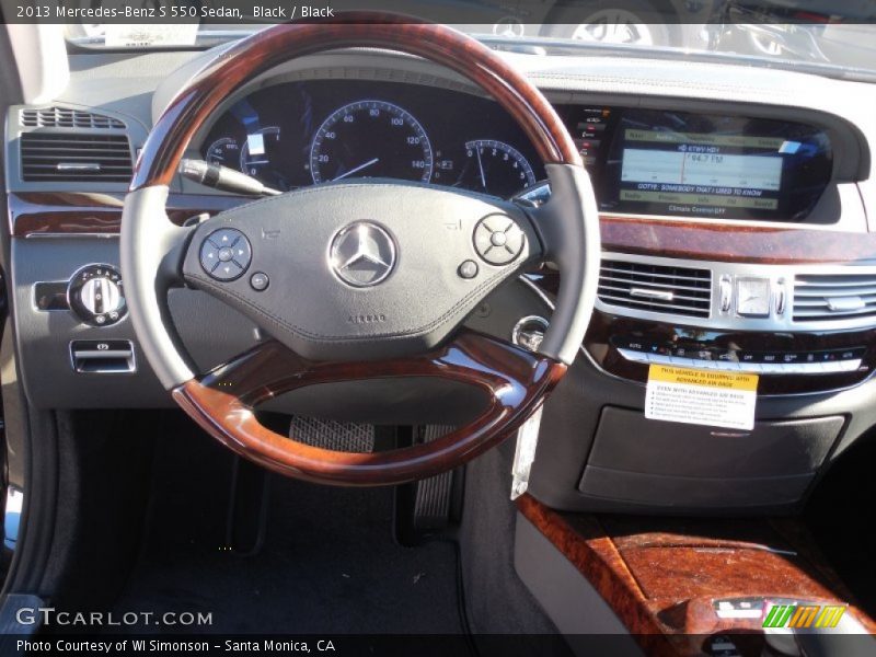Black / Black 2013 Mercedes-Benz S 550 Sedan