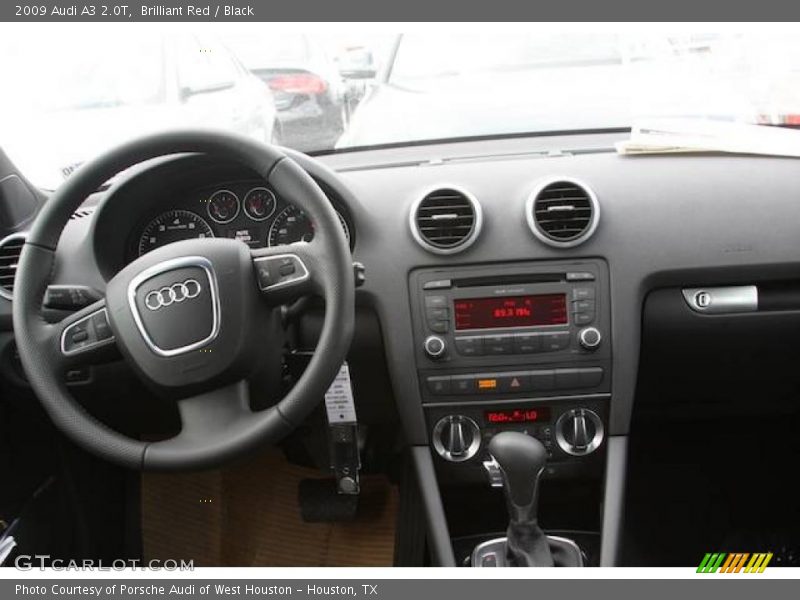 Brilliant Red / Black 2009 Audi A3 2.0T