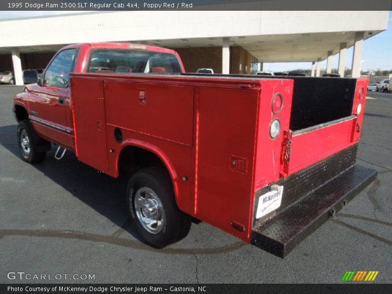 Poppy Red / Red 1995 Dodge Ram 2500 SLT Regular Cab 4x4