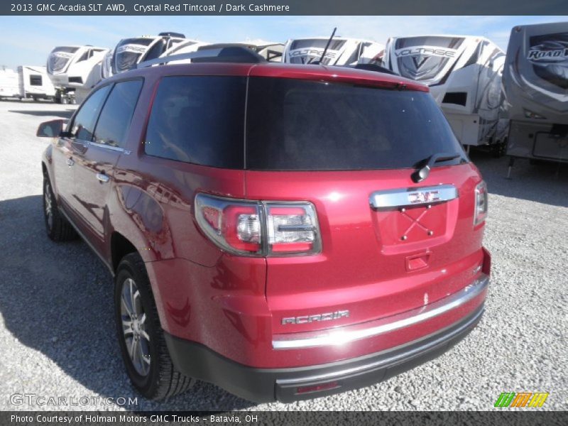 Crystal Red Tintcoat / Dark Cashmere 2013 GMC Acadia SLT AWD