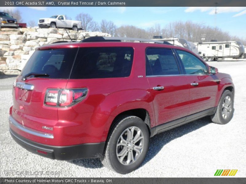 Crystal Red Tintcoat / Dark Cashmere 2013 GMC Acadia SLT AWD