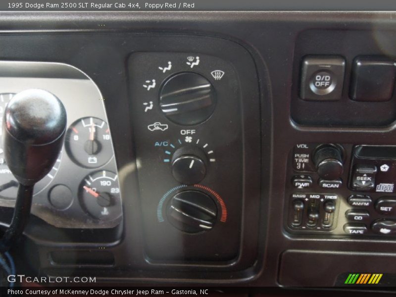 Controls of 1995 Ram 2500 SLT Regular Cab 4x4