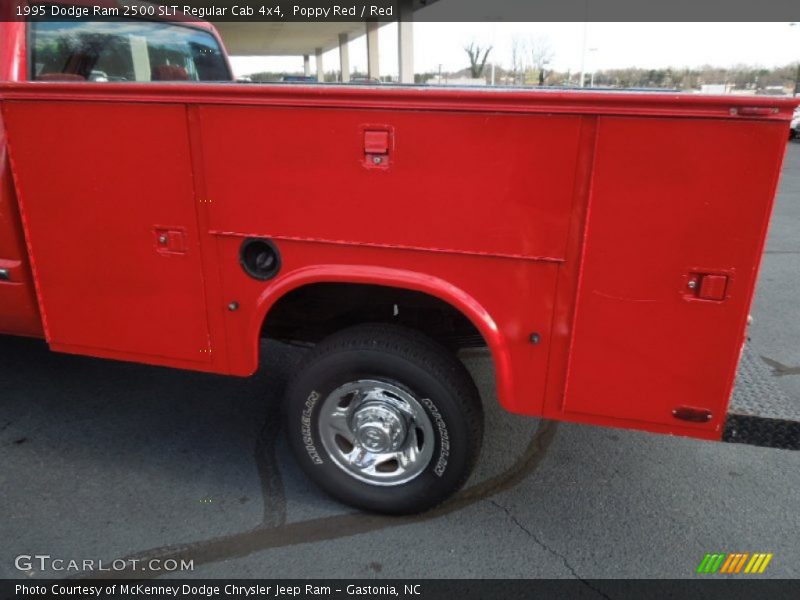 Poppy Red / Red 1995 Dodge Ram 2500 SLT Regular Cab 4x4