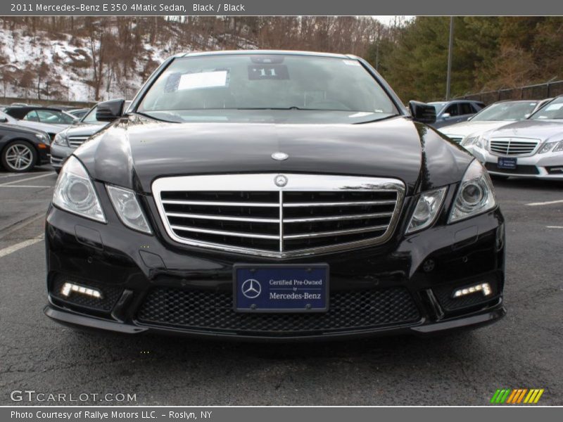 Black / Black 2011 Mercedes-Benz E 350 4Matic Sedan