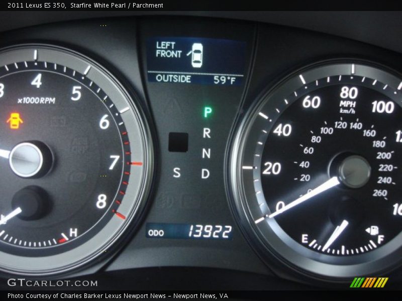 Starfire White Pearl / Parchment 2011 Lexus ES 350