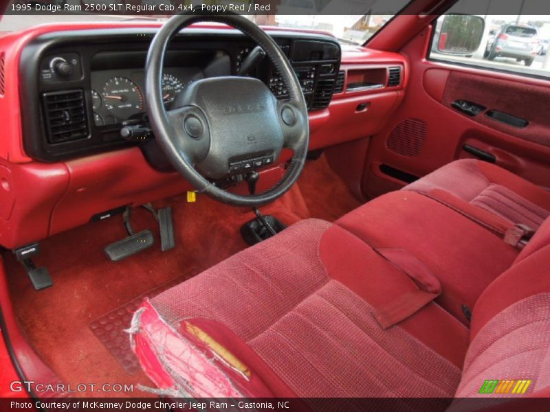 Red Interior - 1995 Ram 2500 SLT Regular Cab 4x4 