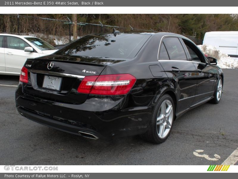 Black / Black 2011 Mercedes-Benz E 350 4Matic Sedan