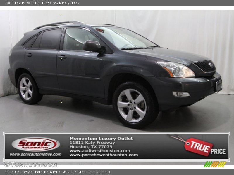 Flint Gray Mica / Black 2005 Lexus RX 330