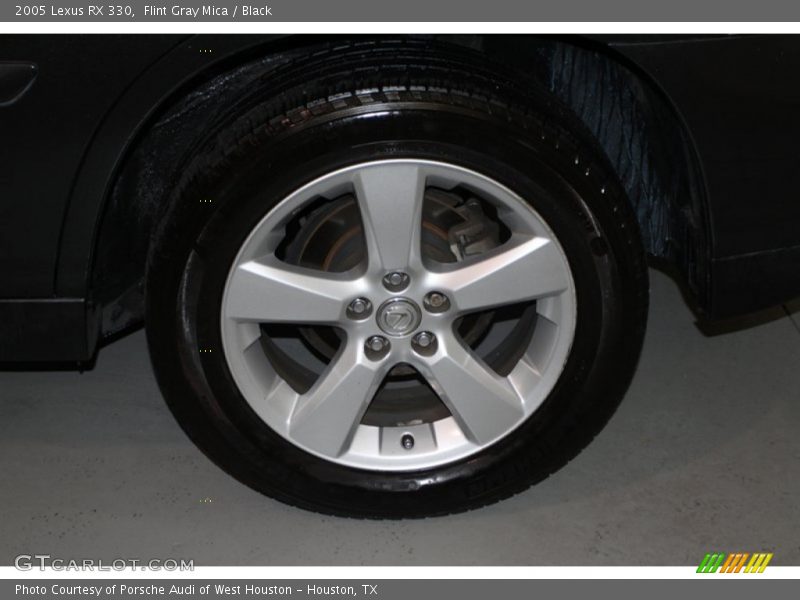 Flint Gray Mica / Black 2005 Lexus RX 330
