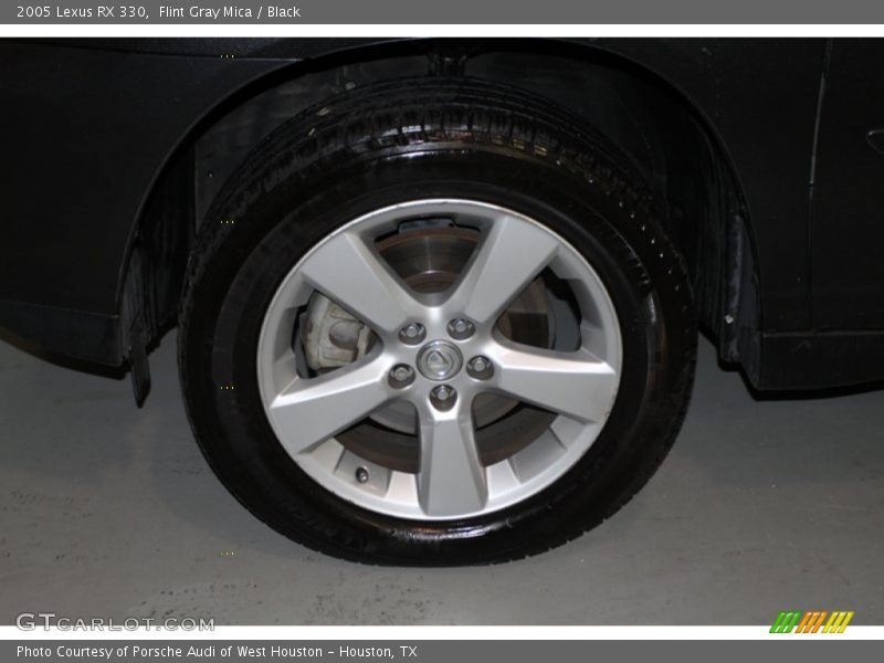 Flint Gray Mica / Black 2005 Lexus RX 330