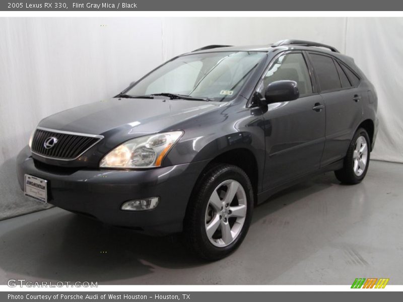 Flint Gray Mica / Black 2005 Lexus RX 330