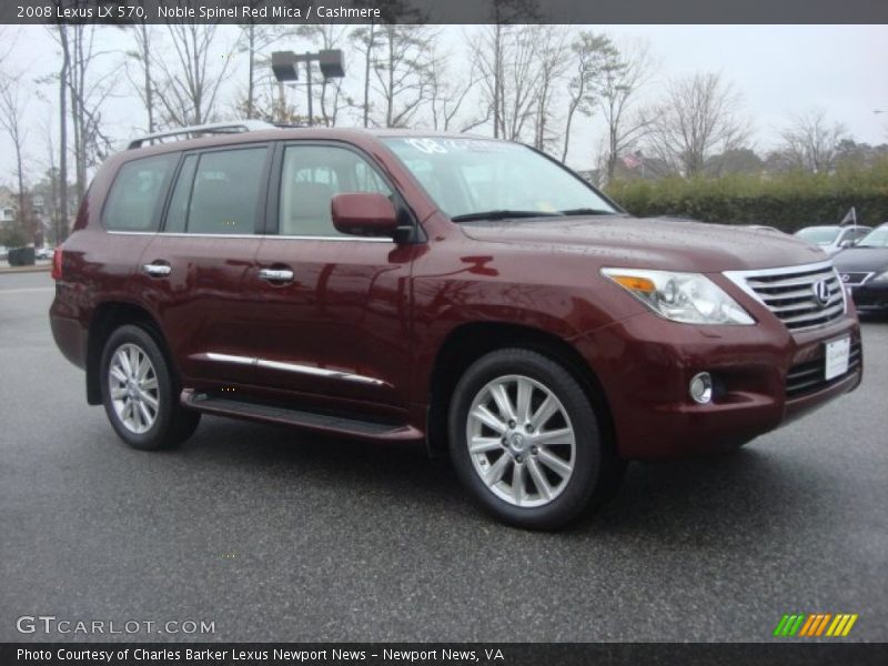 Noble Spinel Red Mica / Cashmere 2008 Lexus LX 570
