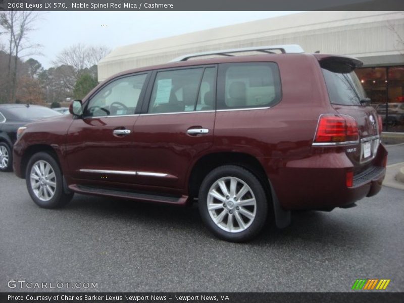 Noble Spinel Red Mica / Cashmere 2008 Lexus LX 570