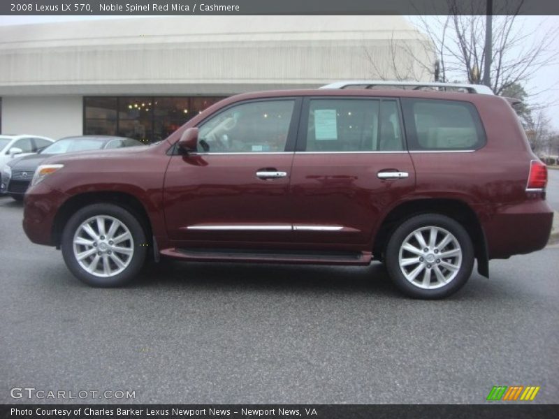 Noble Spinel Red Mica / Cashmere 2008 Lexus LX 570