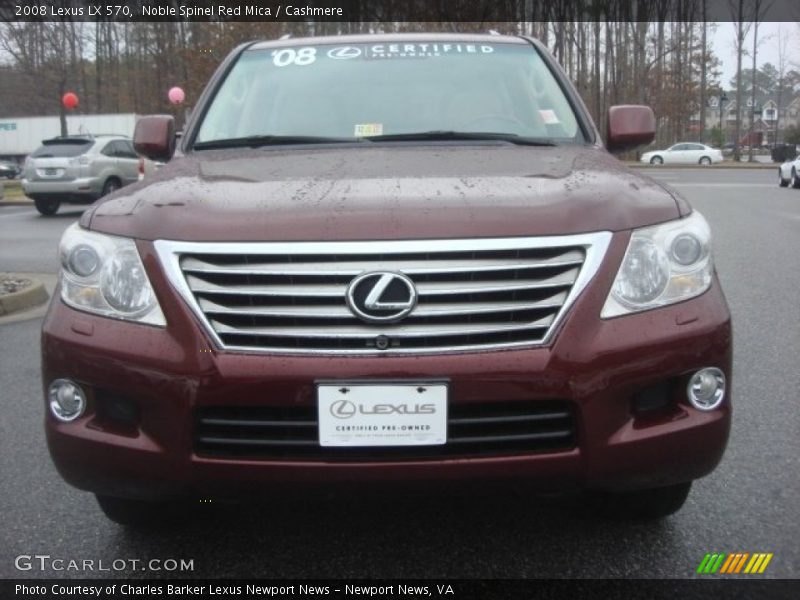 Noble Spinel Red Mica / Cashmere 2008 Lexus LX 570