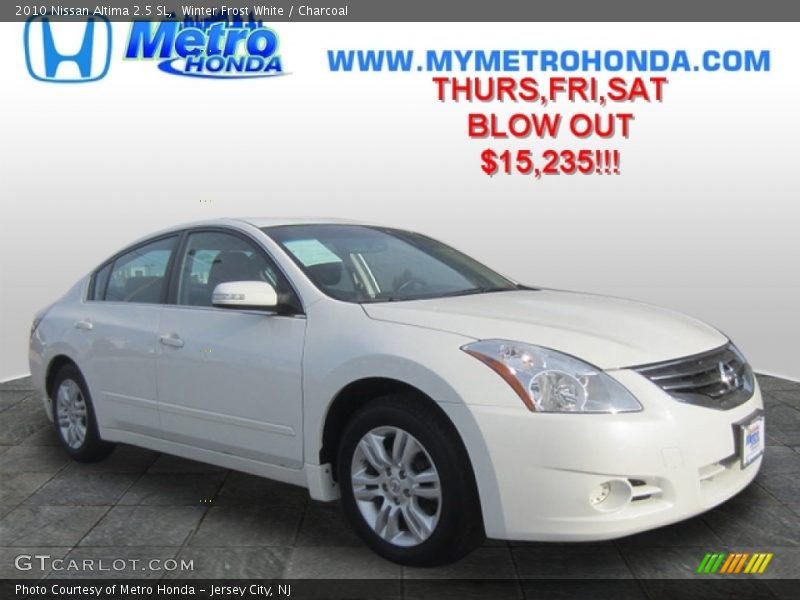 Winter Frost White / Charcoal 2010 Nissan Altima 2.5 SL