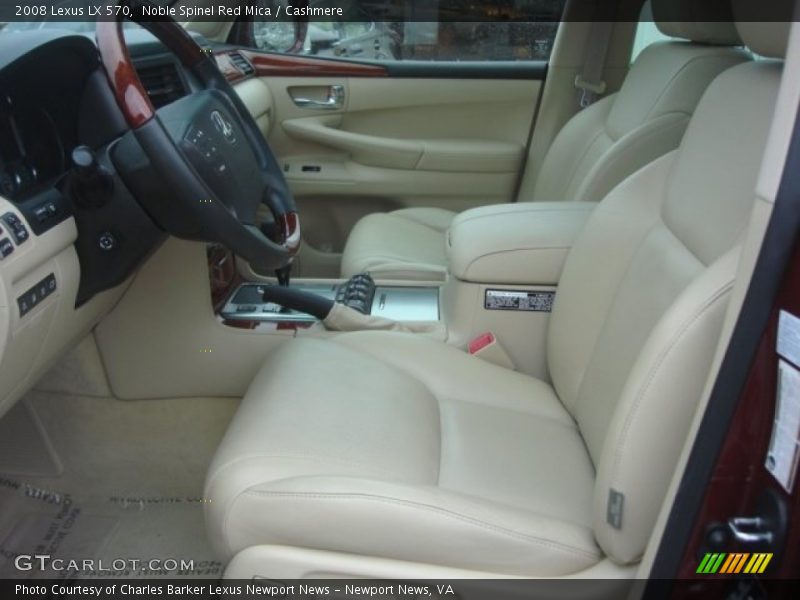 Noble Spinel Red Mica / Cashmere 2008 Lexus LX 570