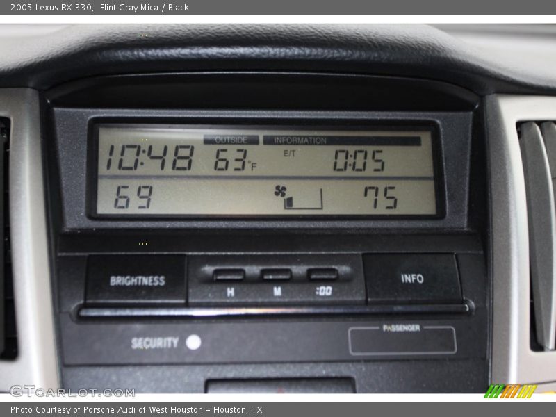 Flint Gray Mica / Black 2005 Lexus RX 330