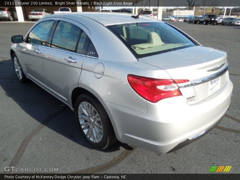 Bright Silver Metallic / Black/Light Frost Beige 2011 Chrysler 200 Limited
