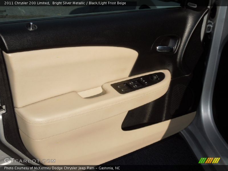 Bright Silver Metallic / Black/Light Frost Beige 2011 Chrysler 200 Limited