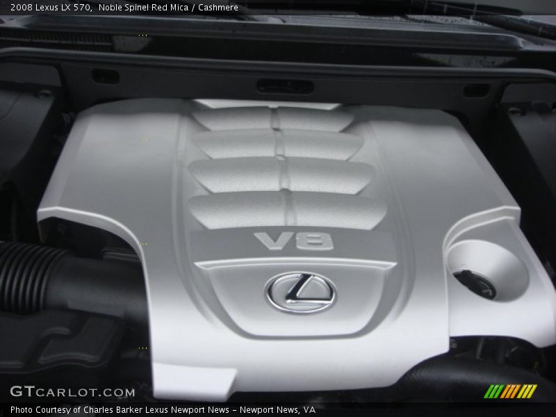 Noble Spinel Red Mica / Cashmere 2008 Lexus LX 570