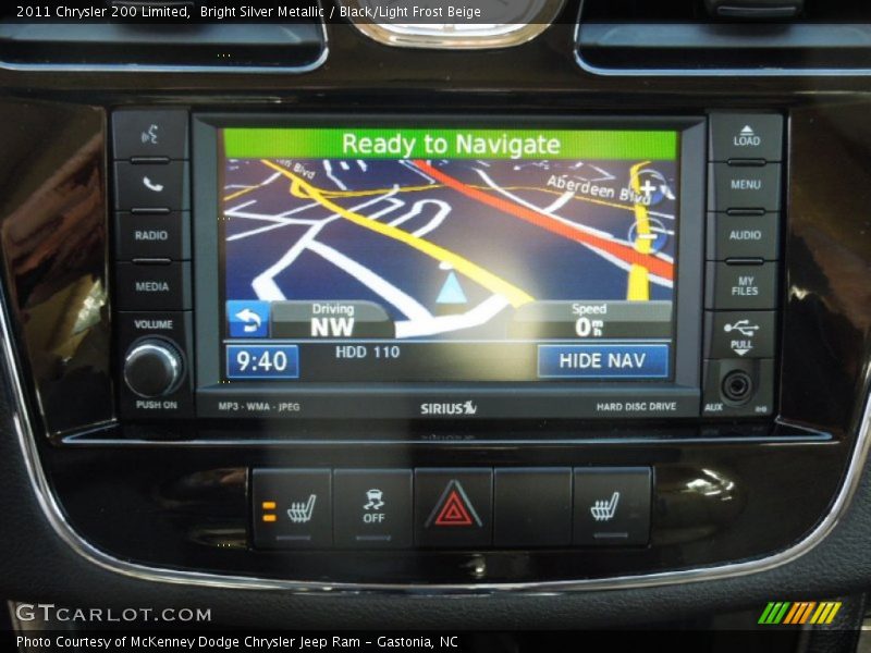 Bright Silver Metallic / Black/Light Frost Beige 2011 Chrysler 200 Limited