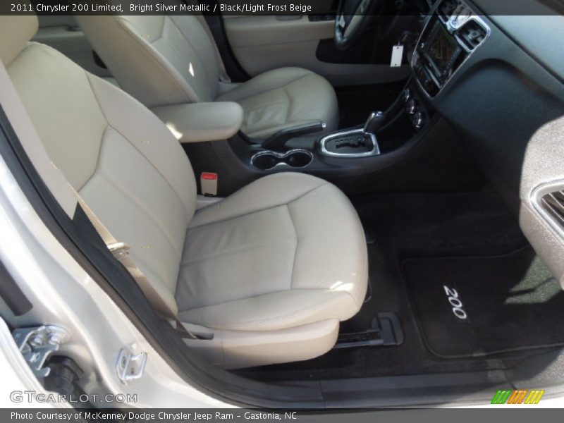 Bright Silver Metallic / Black/Light Frost Beige 2011 Chrysler 200 Limited