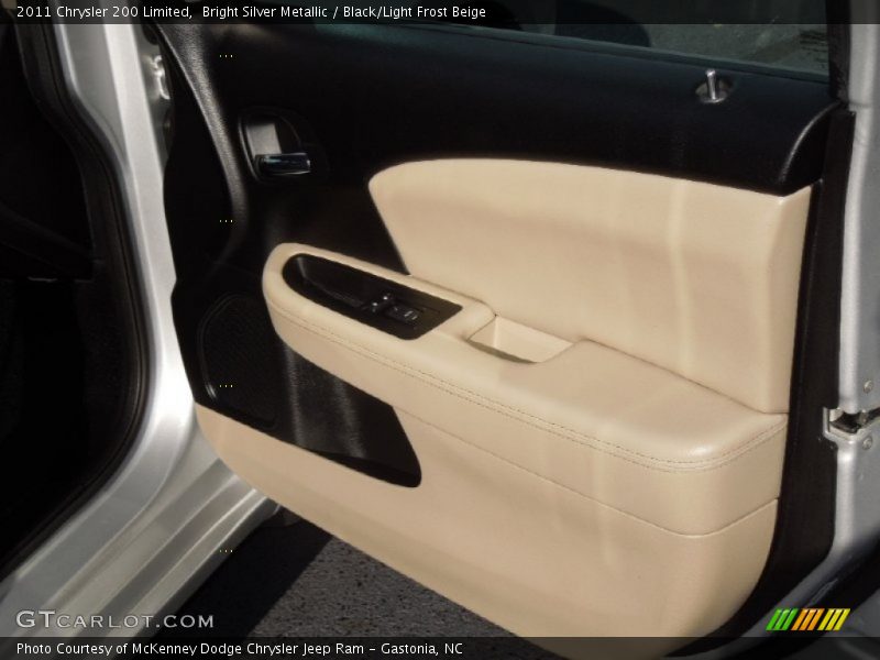 Bright Silver Metallic / Black/Light Frost Beige 2011 Chrysler 200 Limited