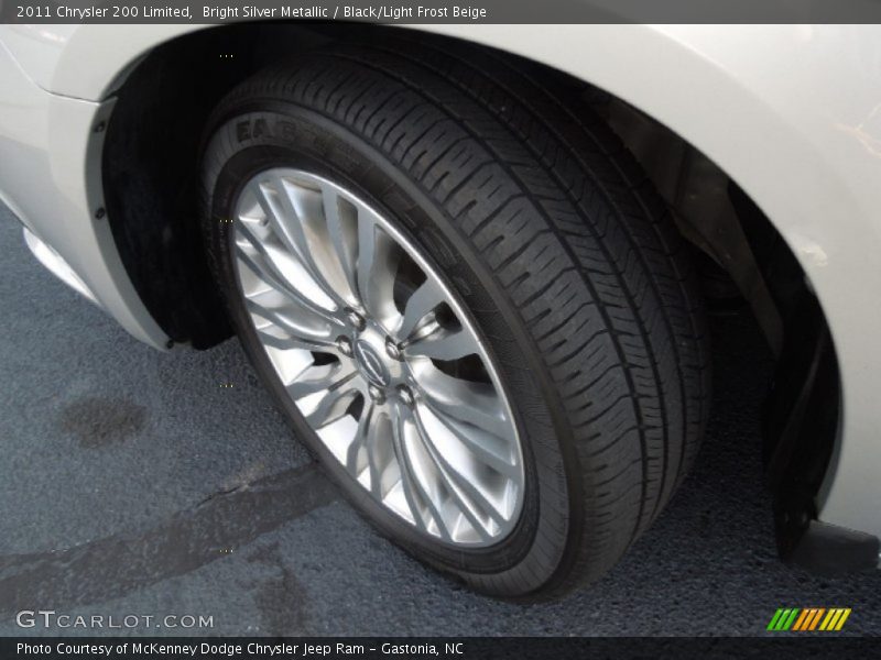 Bright Silver Metallic / Black/Light Frost Beige 2011 Chrysler 200 Limited