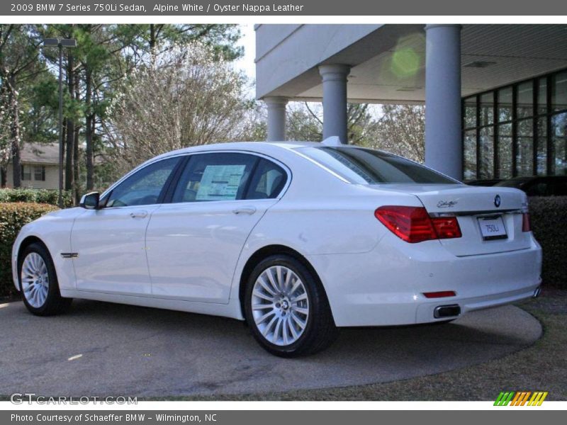 Alpine White / Oyster Nappa Leather 2009 BMW 7 Series 750Li Sedan
