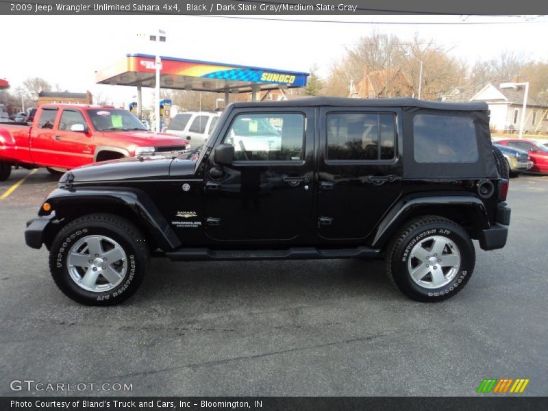 Black / Dark Slate Gray/Medium Slate Gray 2009 Jeep Wrangler Unlimited Sahara 4x4